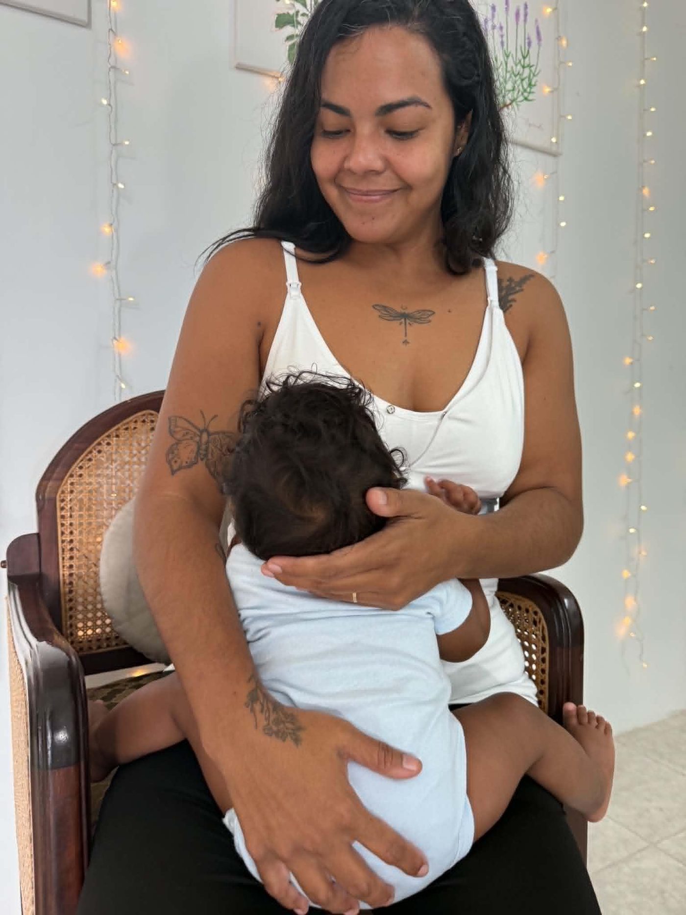 Mother Flower nursing camisole worn